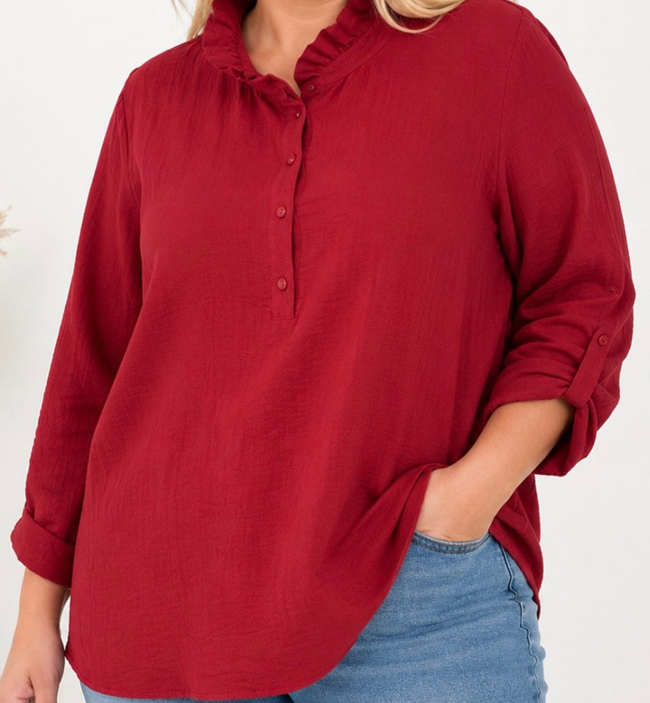 Chemisier Classique Femme Grande Taille – 4 Coloris du 40-42 au 50-52