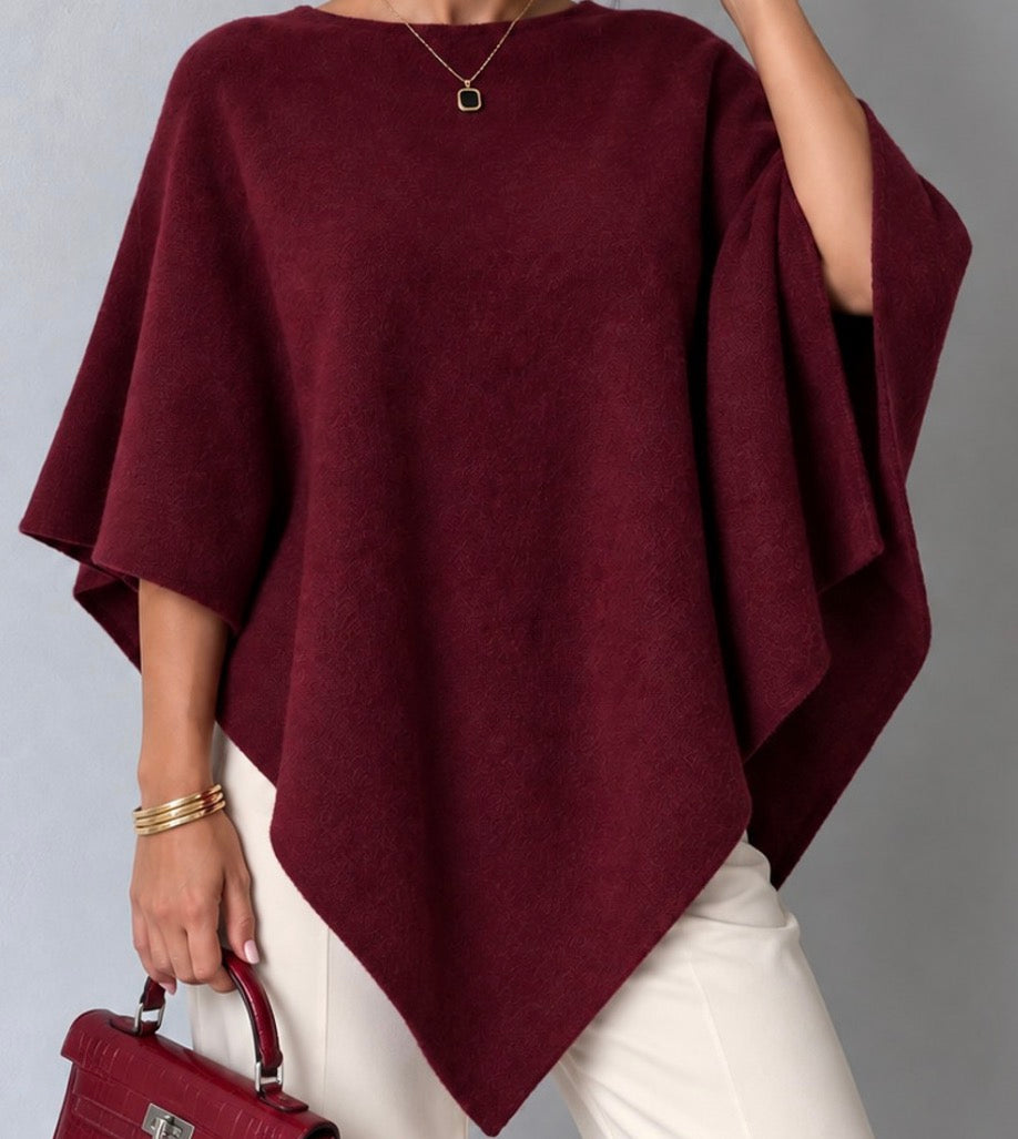 Poncho Femme Chic en Viscose – 6 Coloris, Léger & Doux Taille Unique 36-44