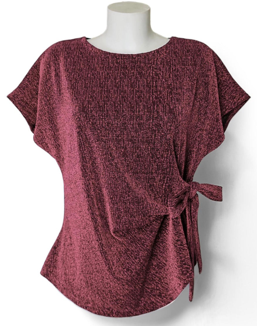 Haut Femme Élégant à Ceinture Nœud – 9 Coloris Tailles 44-46