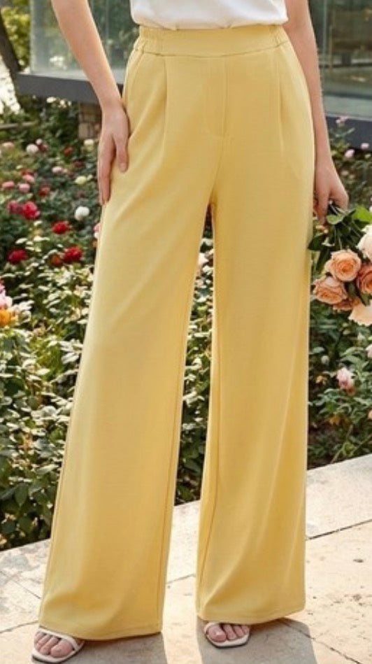 Pantalon Fluide avec Poches Femme – Viscose Légère 3 Coloris Taille Unique 36/42