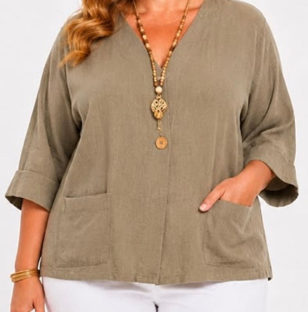 Veste Fluide Casual Chic 100% Viscose Femme – 7 Coloris Tailles 38-46