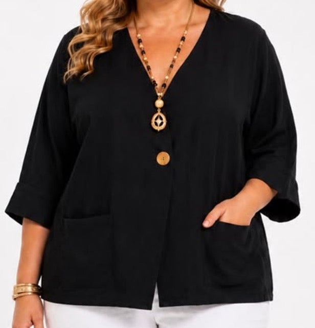 Veste Fluide Casual Chic 100% Viscose Femme – 7 Coloris Tailles 38-46