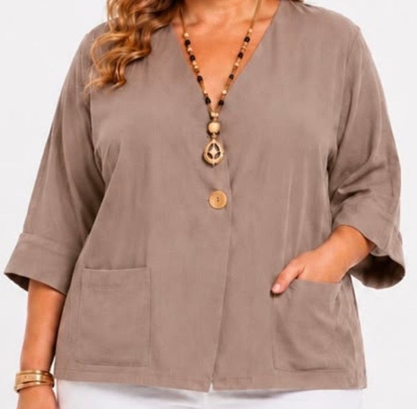 Veste Fluide Casual Chic 100% Viscose Femme – 7 Coloris Tailles 38-46