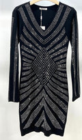 Robe Pull à Strass Femme – Maille Douce, Glamour & Polyvalente Jour-Soirée