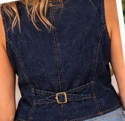 Ensemble Gilet et Jupe en Jeans Femme – Total Look Denim Casual Chic