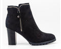 Bottines à Talon avec Zip Femme – Élégantes, Pratiques & Polyvalentes Noir