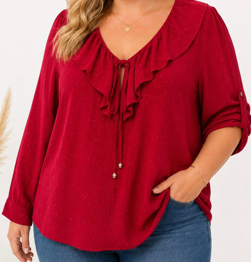 Chemisier Femme Grande Taille – Viscose Doux & Féminin | 3 Coloris du 40-42 au 50-52