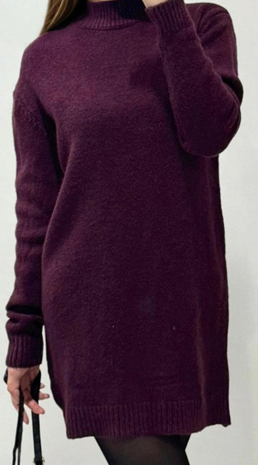 Robe Courte Maille Épaisse Femme – Chaleureuse & Tendance Automne-Hiver