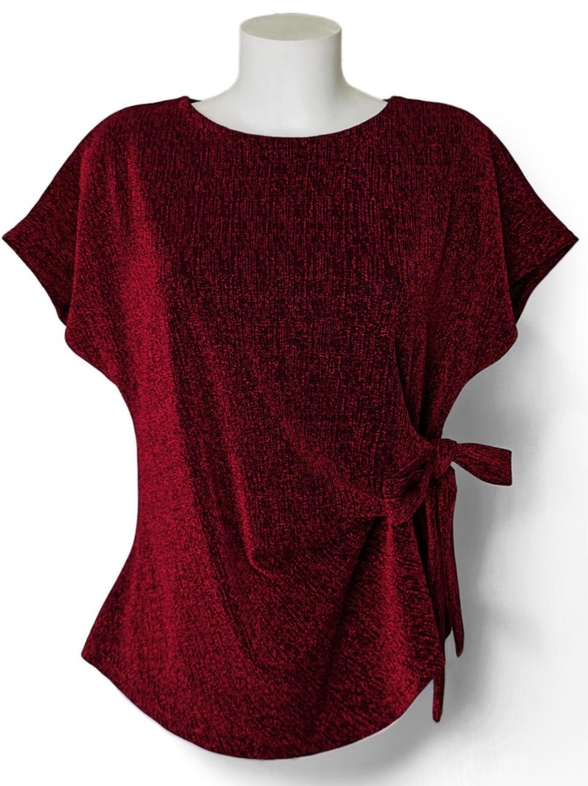 Haut Femme Élégant à Ceinture Nœud – 9 Coloris Tailles 44-46