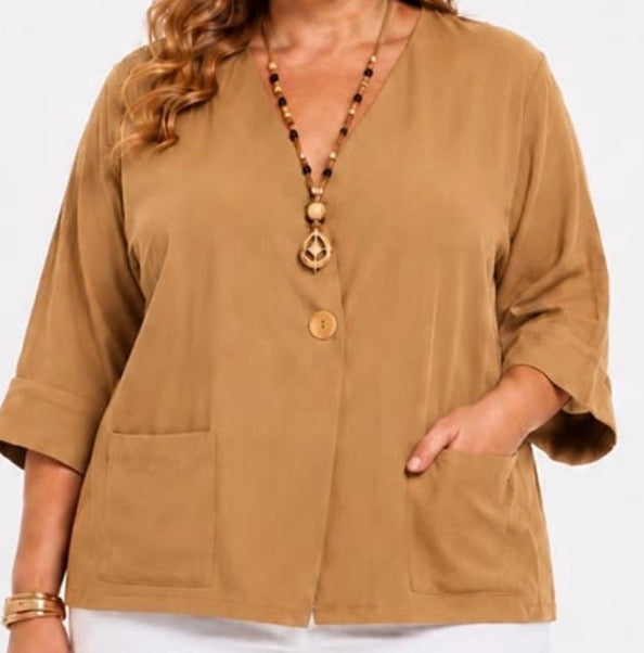 Veste Fluide Casual Chic 100% Viscose Femme – 7 Coloris Tailles 38-46