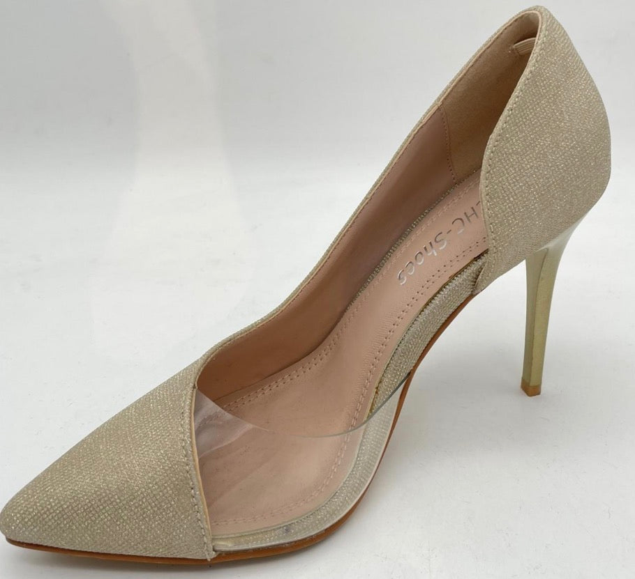 Escarpins Bimatière Femme – Doré, Argent ou Noir du 36 au 41