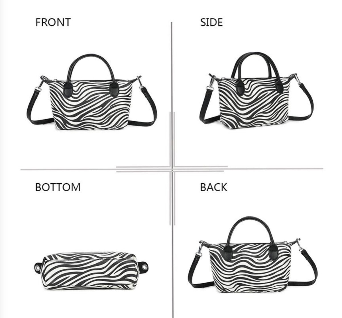 Sac à Main Femme Imprimé Animalier – Zebré ou Léopard Tendance