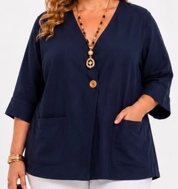 Veste Fluide Casual Chic 100% Viscose Femme – 7 Coloris Tailles 38-46