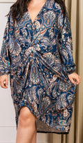 Robe Paisley Viscose Grande Taille Femme – 3 Coloris Tailles 48-52