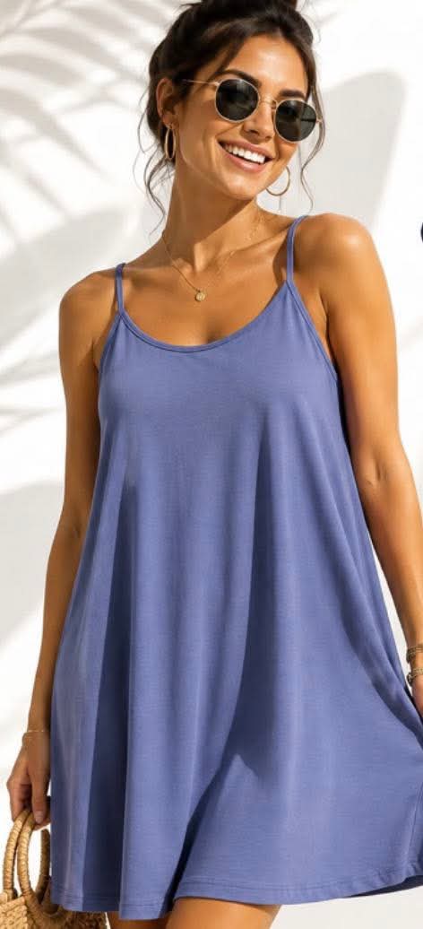 Robe Légère Bretelles Femme – Fluide & Agréable du M au 3XL