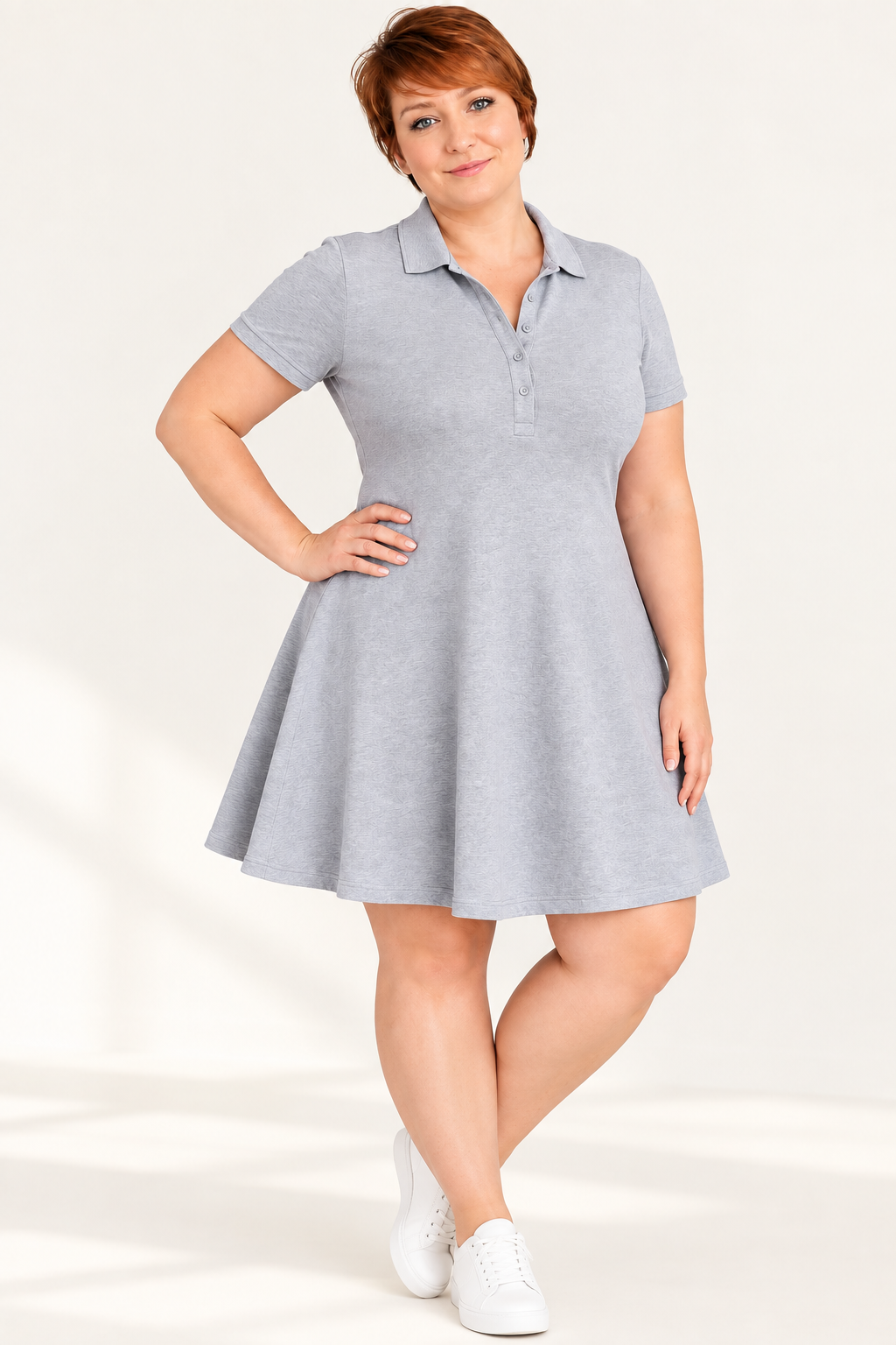 Robe Tennis Grise - Version Premium